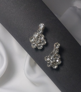 گوشواره نگینی طرح گل